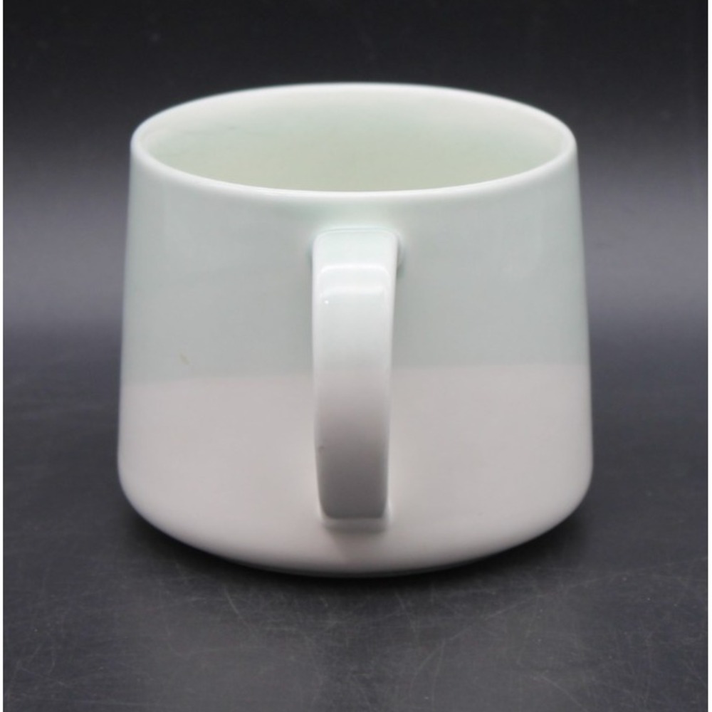 Starbucks 2014 Diagonal Color Block Teal White Coffee Mug Cup 10 oz 296 ml - Picture 2 of 7
